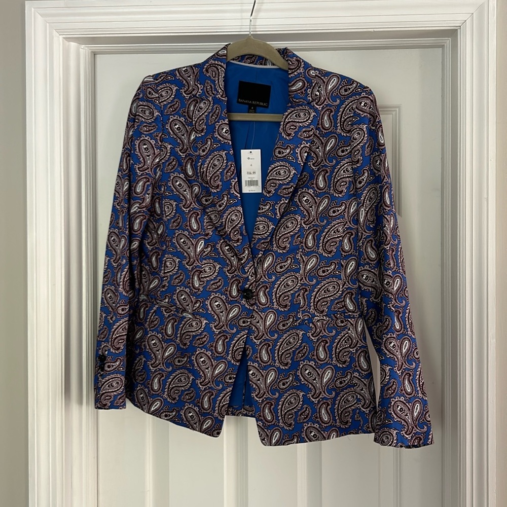 Banana Republic size 4 paisley jacket